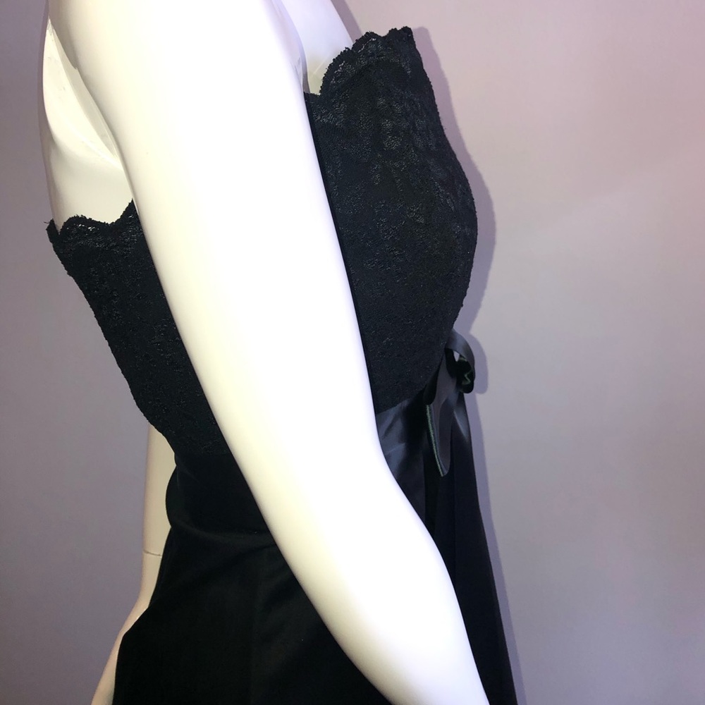 Midi Black Lace Dress - Picture 6 of 8
